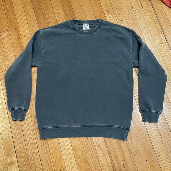 Wolf vs Goat WvS Mens Crewneck Sweatshirt Size Small S Distressed Look Gray - Picture 1 of 10